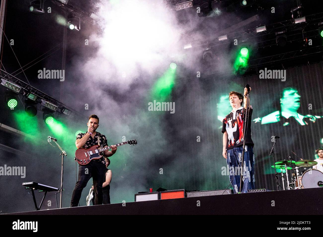 Landgraaf, Netherlands 17 june 2022 Nothing But Thieves live at Pinkpop Festival 2022 © Roberto