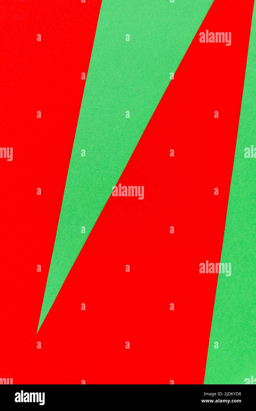 Abstract with red on green sheets background. Natural bright color