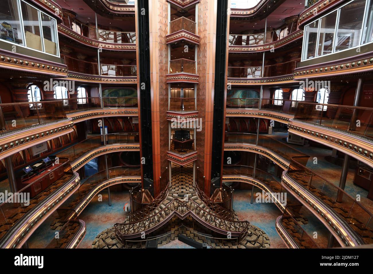 Magnificent interiors on cruise the ship Stock Photo - Alamy