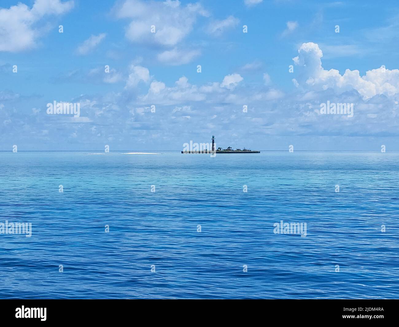 Tropical blue Water or sea views islands at the coral reef in the