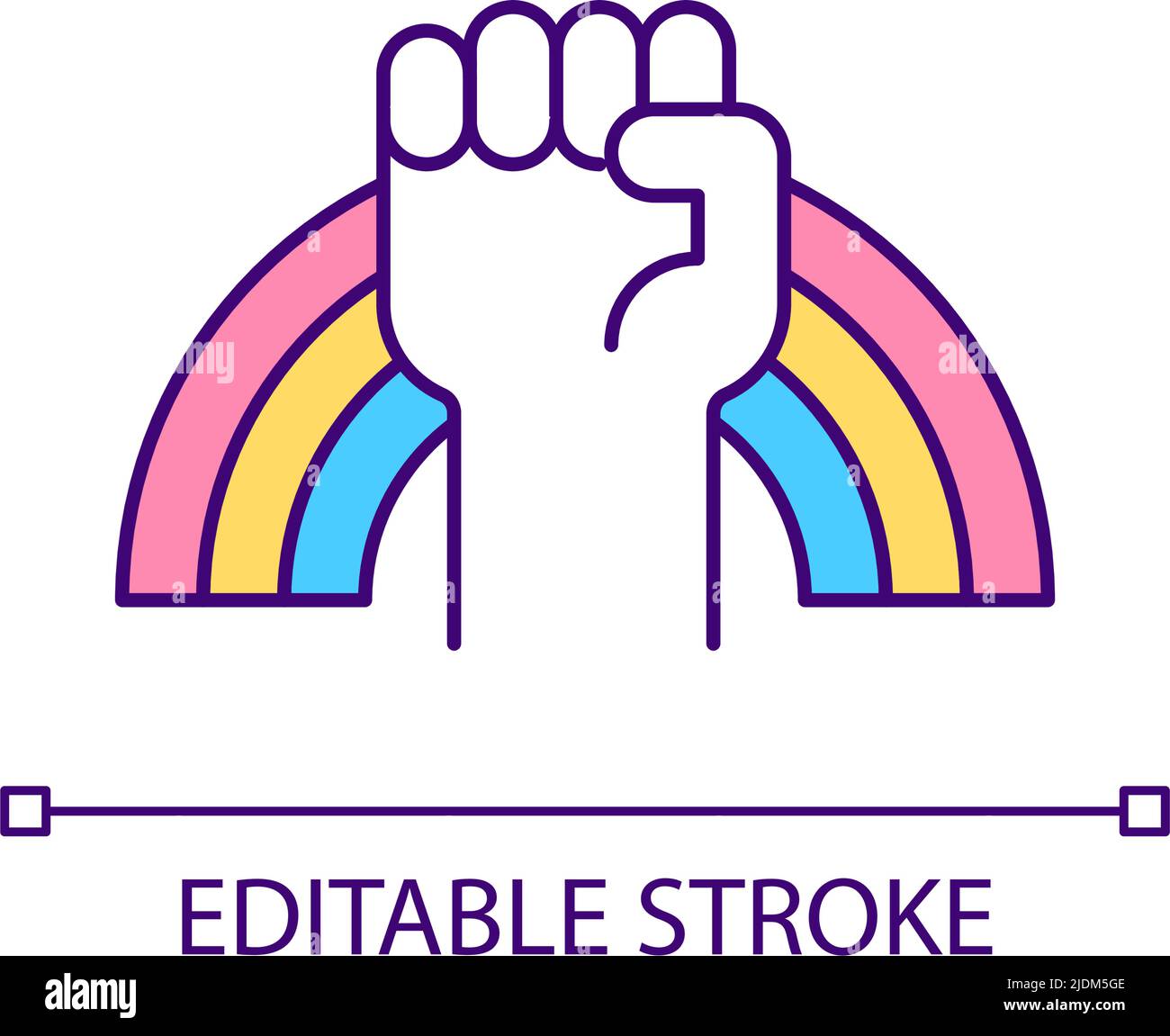 LGBT pride RGB color icon Stock Vector Image & Art - Alamy