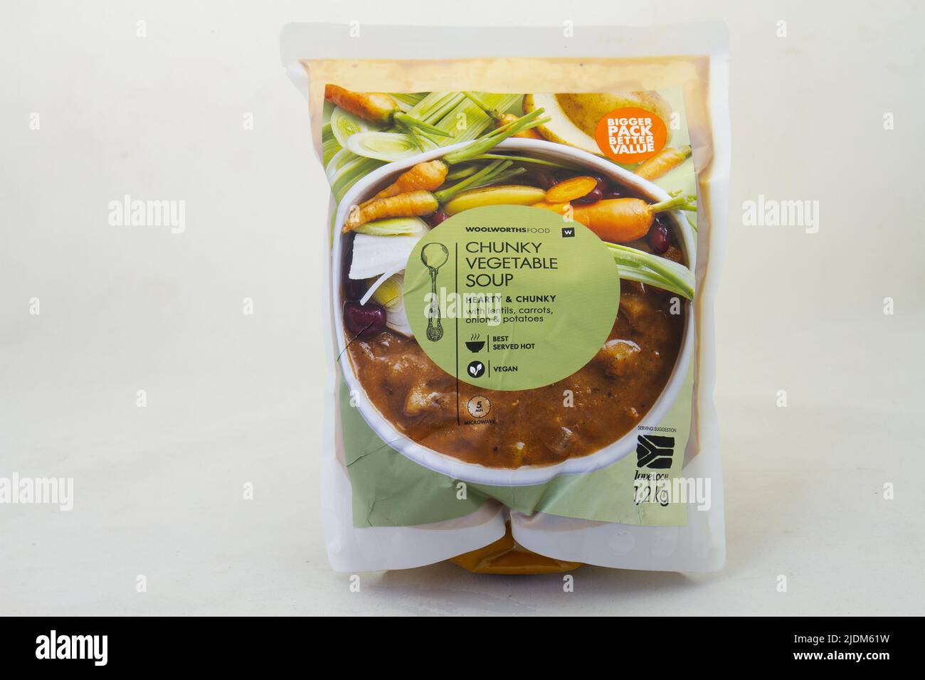Johannesburg, South Africa chunky vegetable soup from Woolworths Food