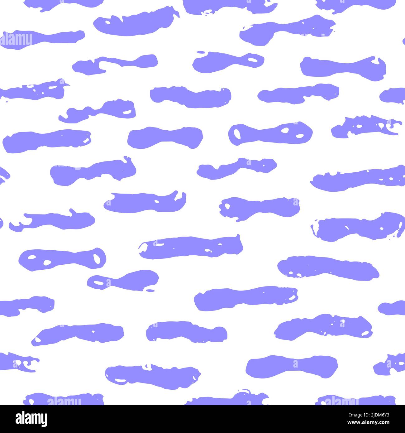 Handwritten doodles seamless pattern. Lines and shapes. Stock Vector