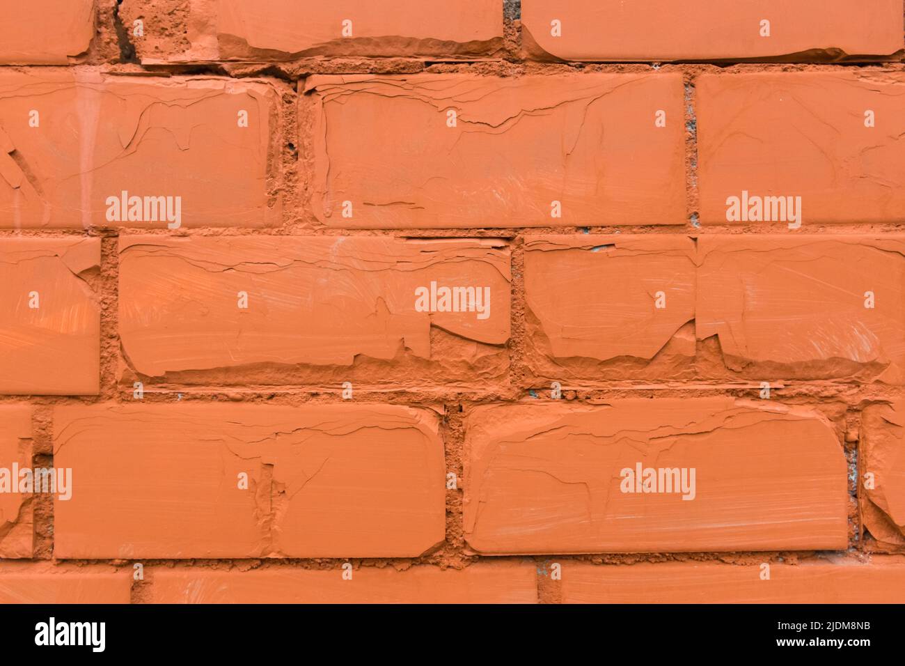 Old orange brick wall texture stone color background Stock Photo - Alamy
