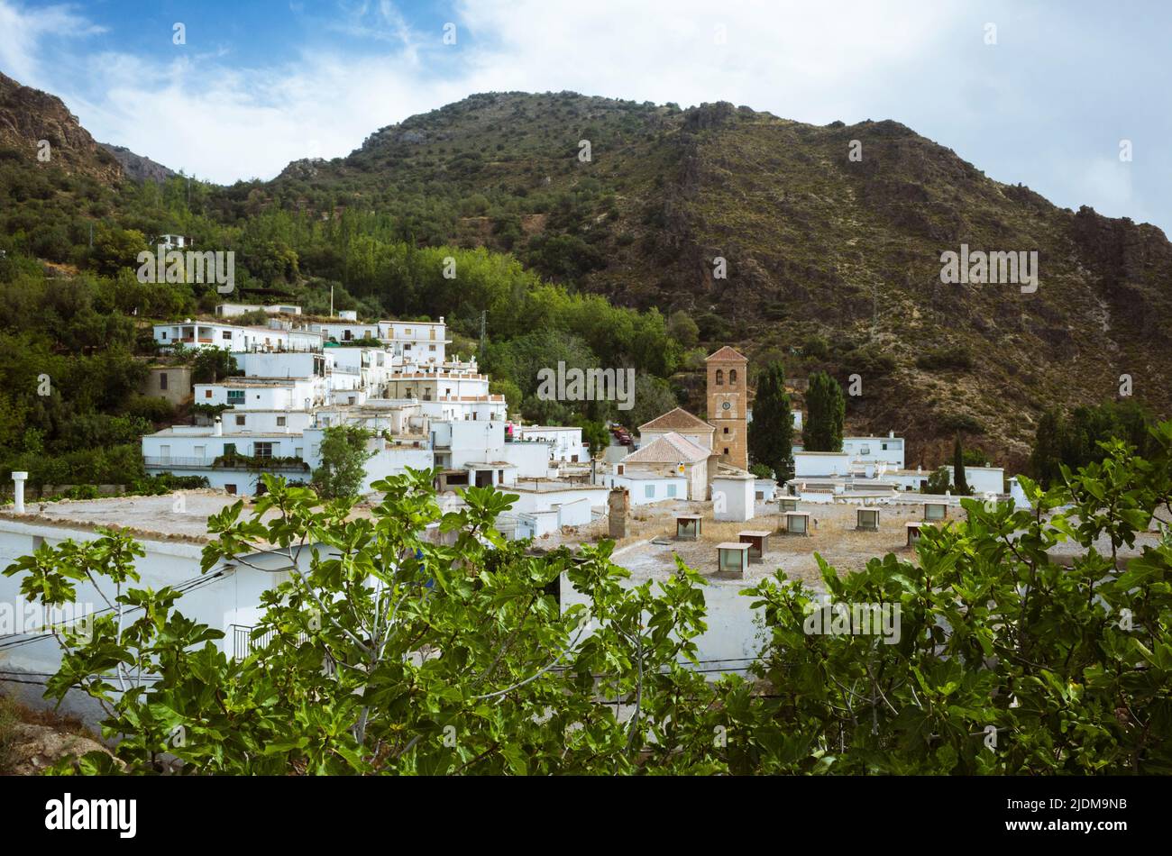 Castaras is a small whiwashed village in Las Alpujarras. Granada province, Andalusia, Spain Stock Photo