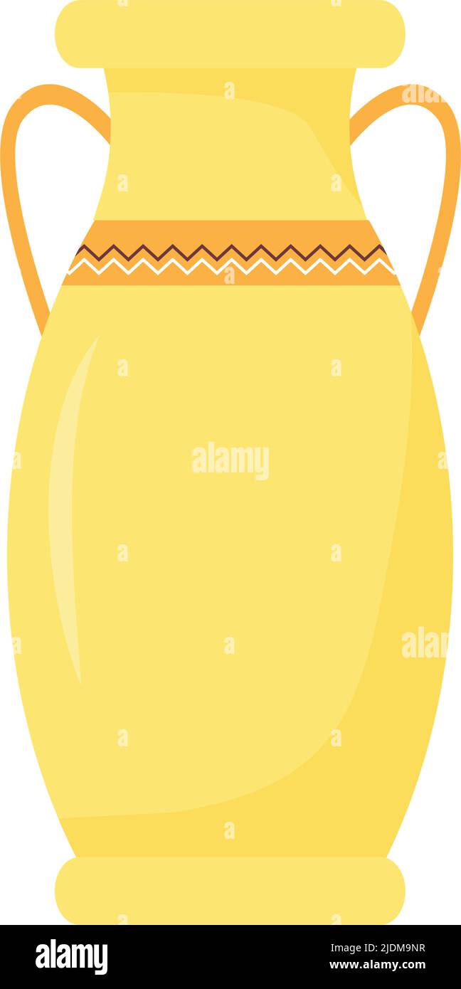 Amphora semi flat color vector object Stock Vector