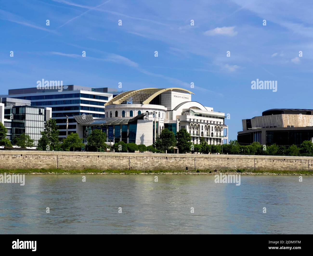 Designed by Mária Siklós, the construction of the National Theatre was started on 14 September 2000, and was finished December 2001. The inaugural per Stock Photo