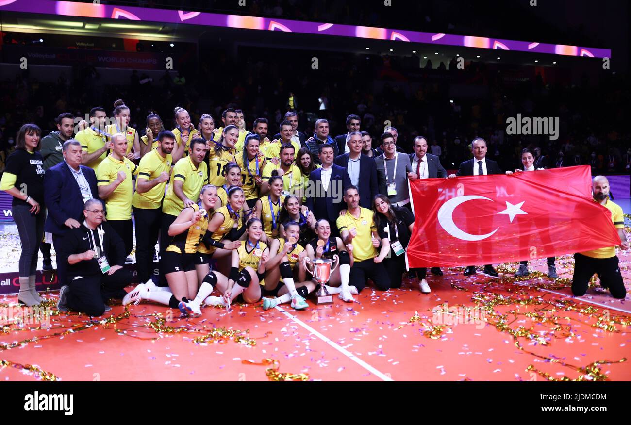 ANKARA, TURKEY - DECEMBER 19, 2021: Arina Fedorovtseva in Fenerbahce Opet  vs Itambe Minas 3rd place match of FIVB Volleyball Womens Club World  Champio Stock Photo - Alamy