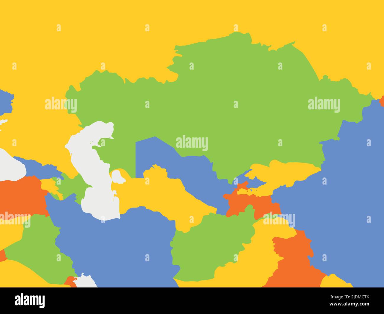 Political Map Of Central Asia Stock Vector Image Art Alamy Political Map Of Central Asia 2JDMCTK 