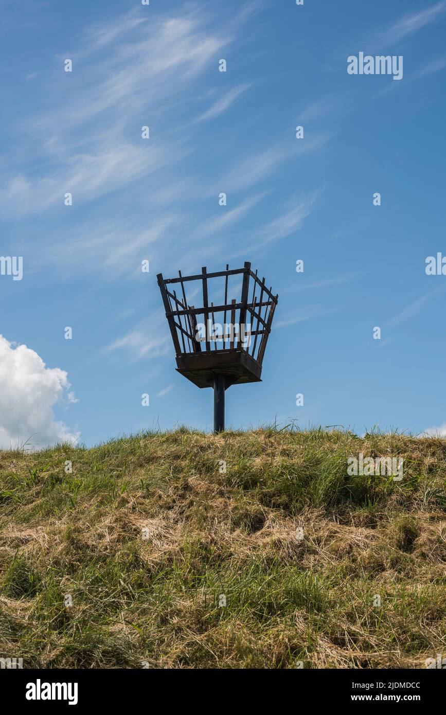 Nautical warning fire beacon, Elizabethan walls, Berwick on Tweed
