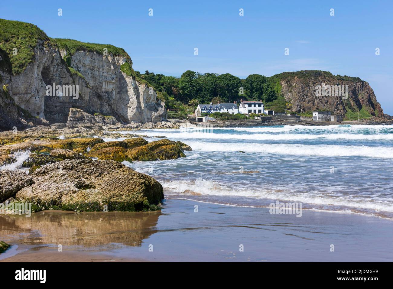 Portbradden at White Park Bay, north Antrim Coast Stock Photo Alamy