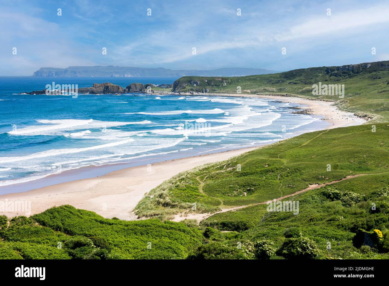 White Park Bay, north Antrim coast Stock Photo Alamy