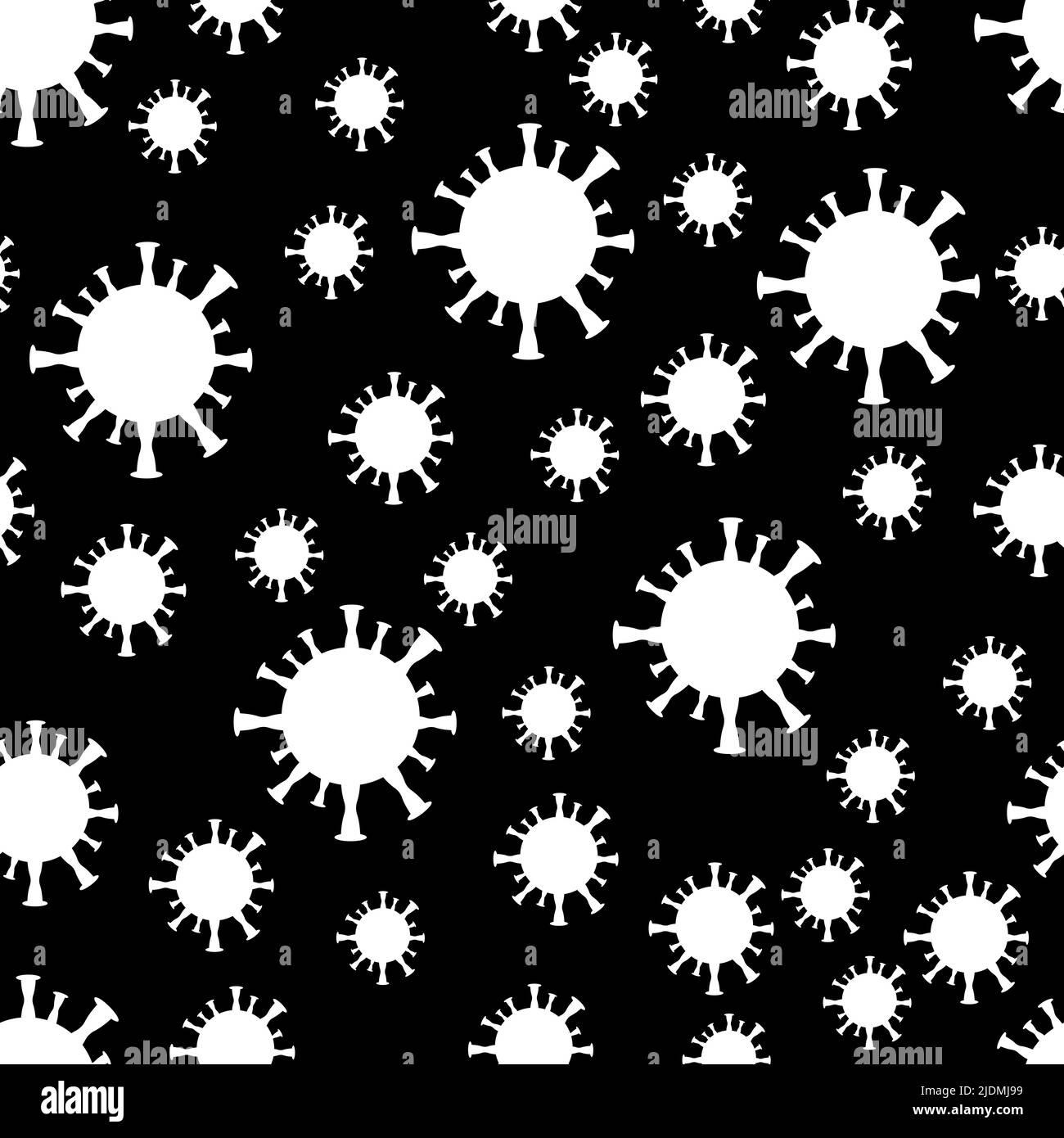 Virus cell, medical illustration, seamless pattern pox, Covid virus ...