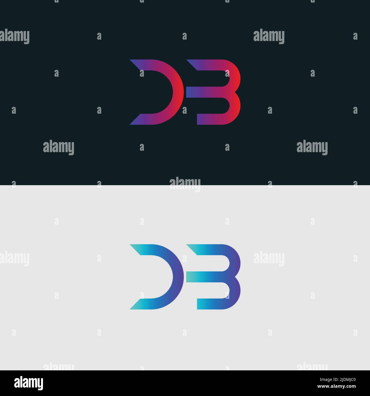 Alphabet letter icon logo DB Stock Vector Image & Art - Alamy