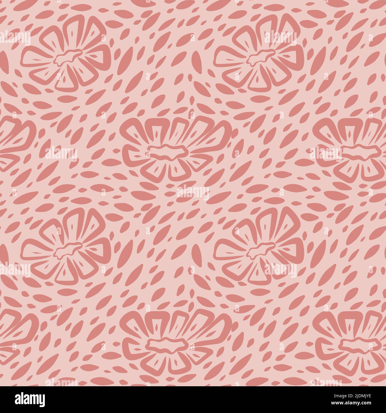 flower hand drawn scribble doodle elements seamless pattern for fabric