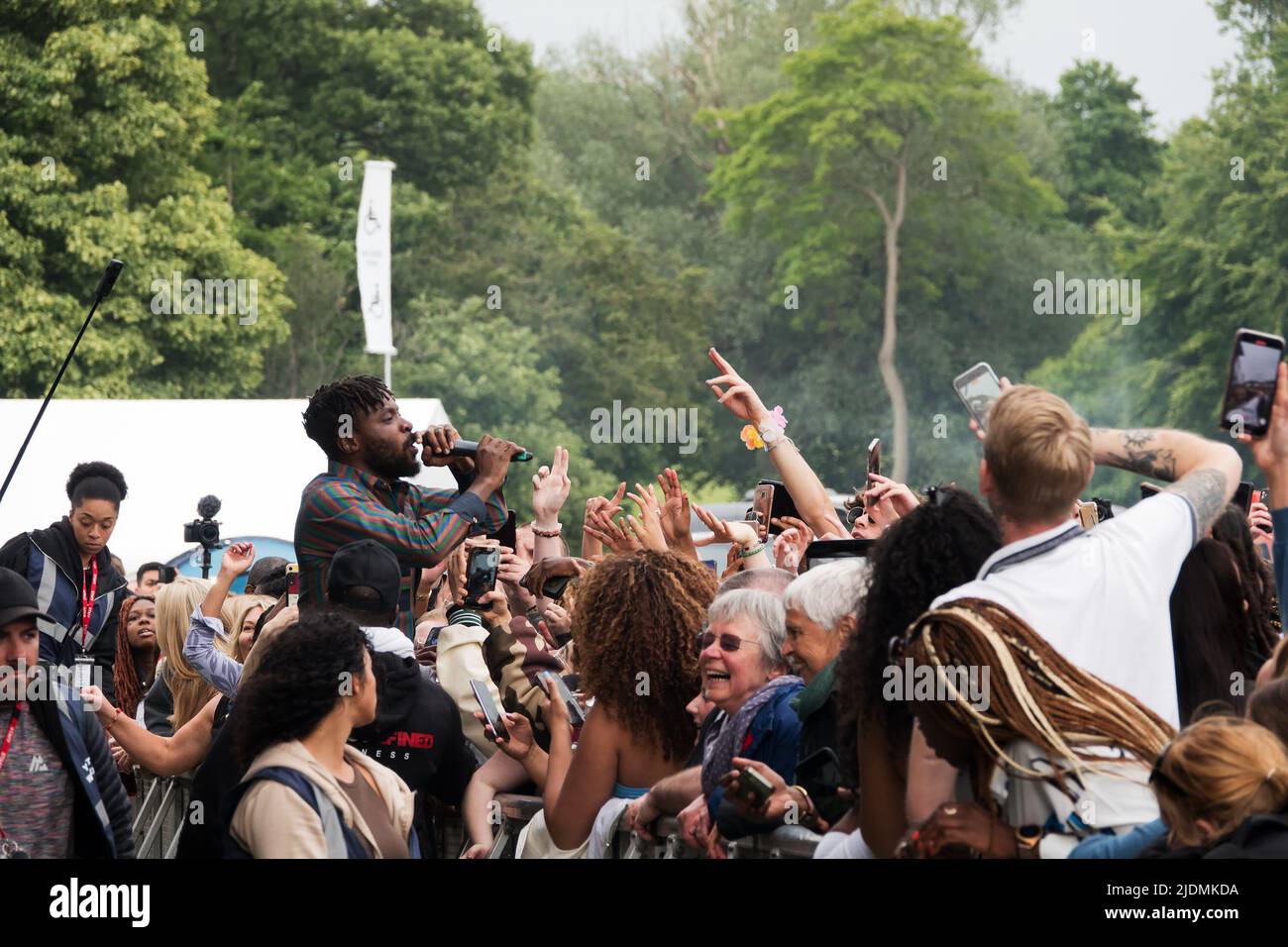 Fuse ODG performing at the 2022 Africa Oye Music Festival in Sefton Park Liverpool UK Stock Photo