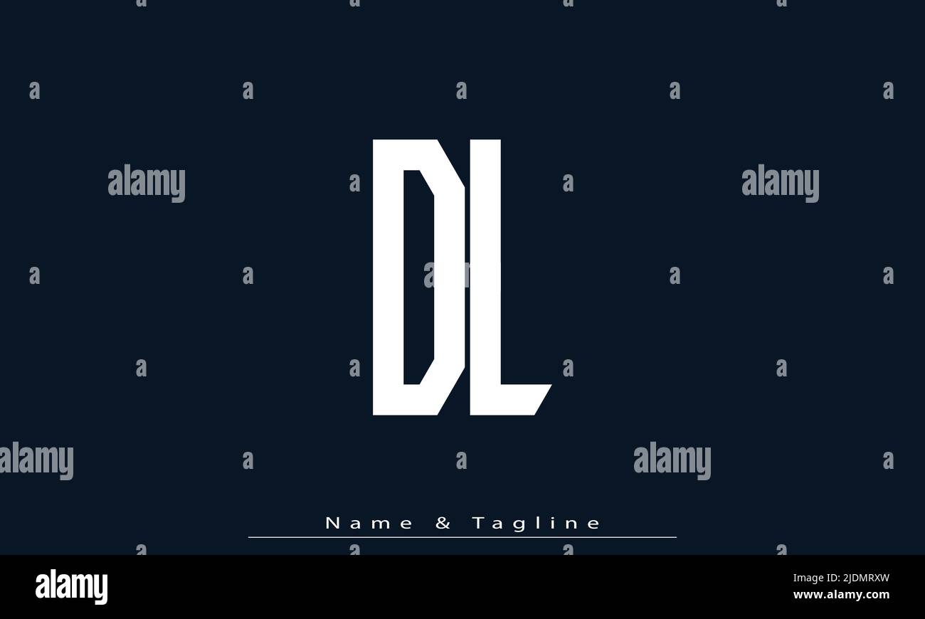 Alphabet letters Initials Monogram logo DL , LD Stock Vector