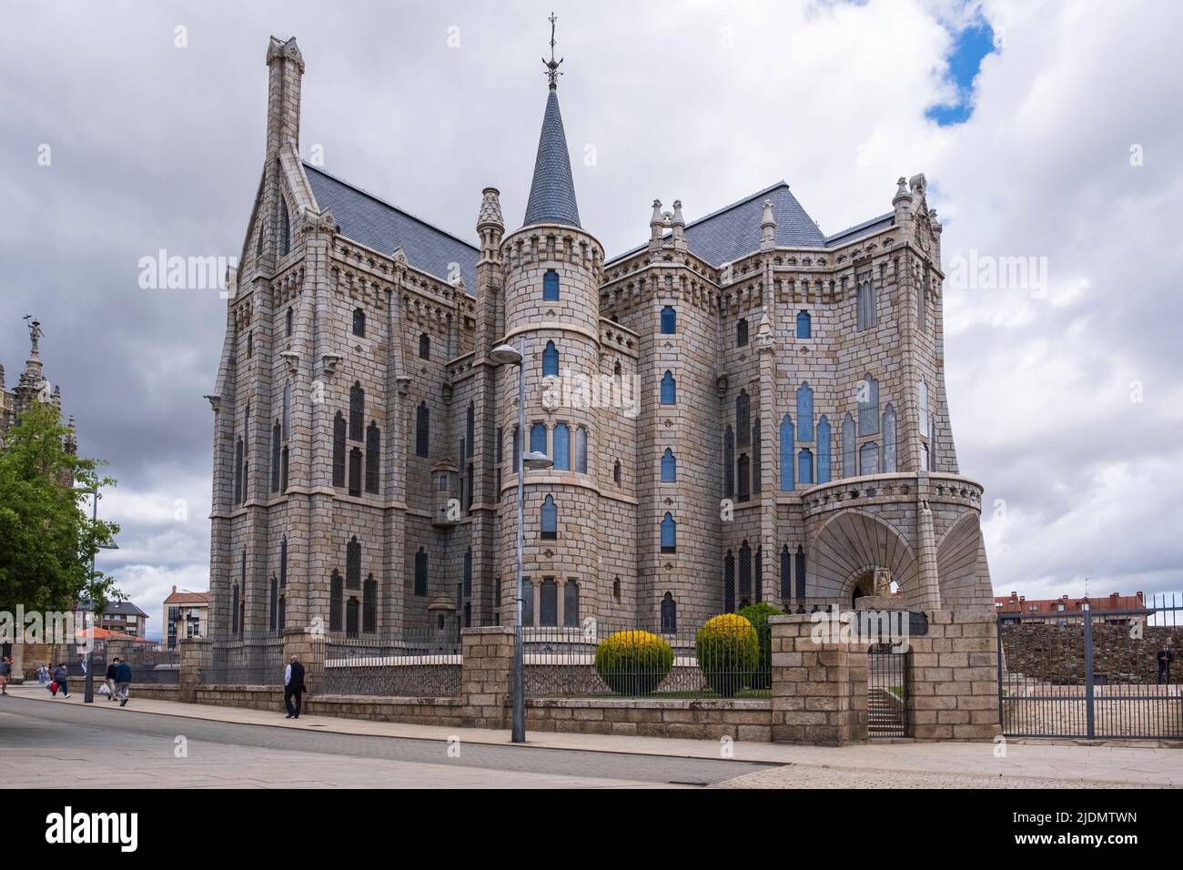 Spain, Astorga, Castilla y Leon. Los Caminos Museum, in the Episcopal Palace designed by Antonio Gaudi. Stock Photo