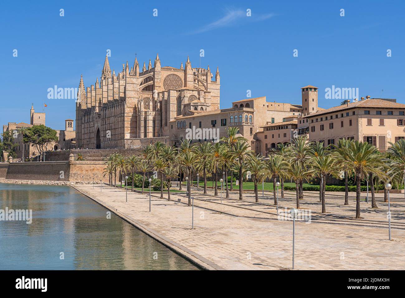 Palma Cathedral on Mallorca Stock Photo