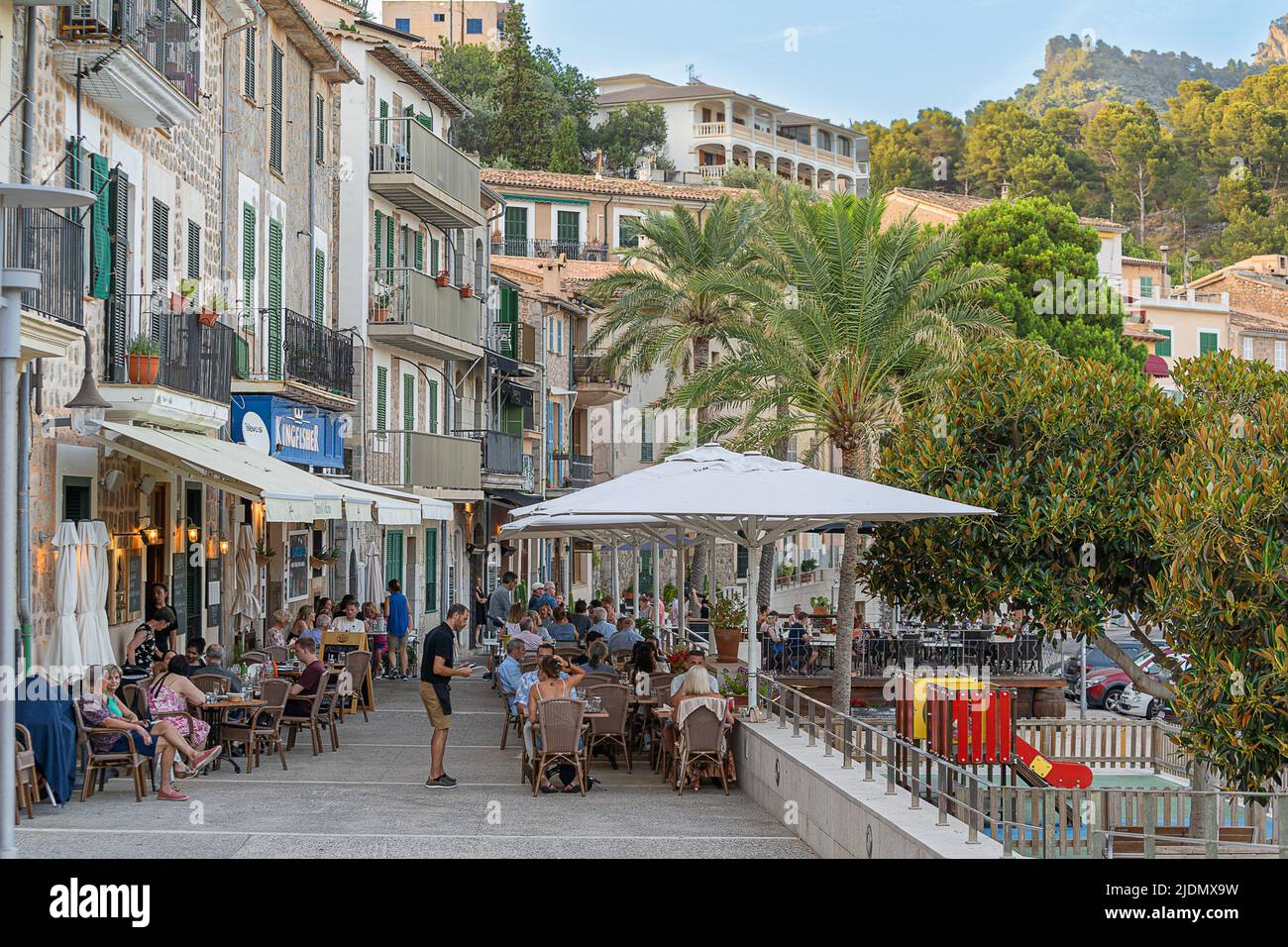 Puerto De Soller in Mallorca Stock Photo