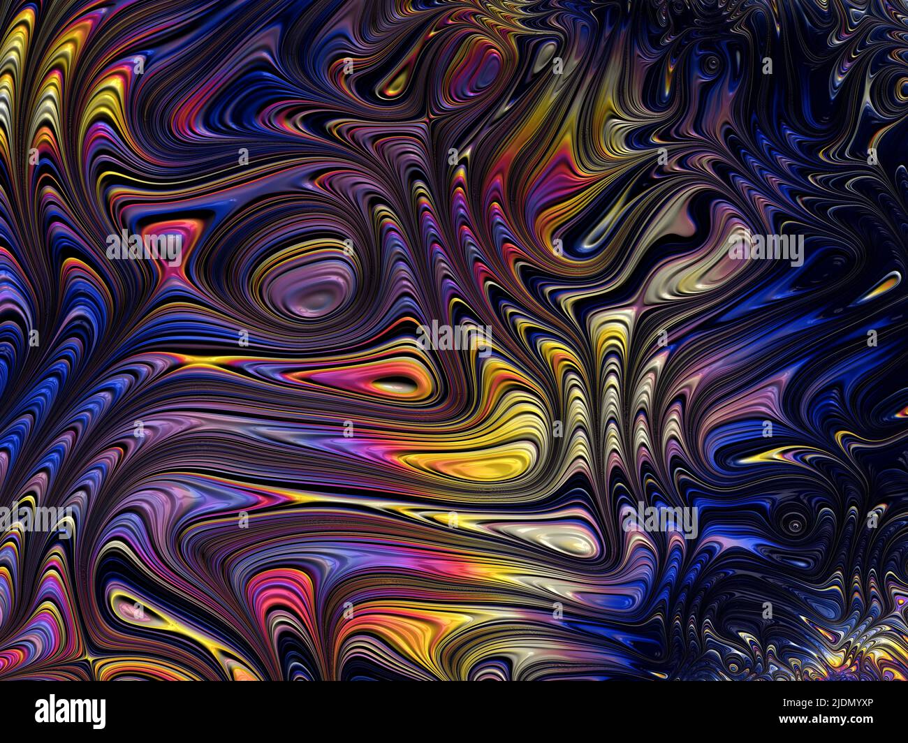 Fractal surreal background. Futuristic scientific design. Dynamic illustration. Computer generated fractal artwork Stock Photo