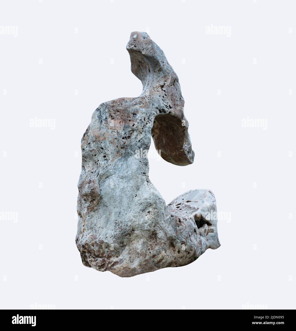 Stones isolated on white background. Rock include clipping path. Stock Photo