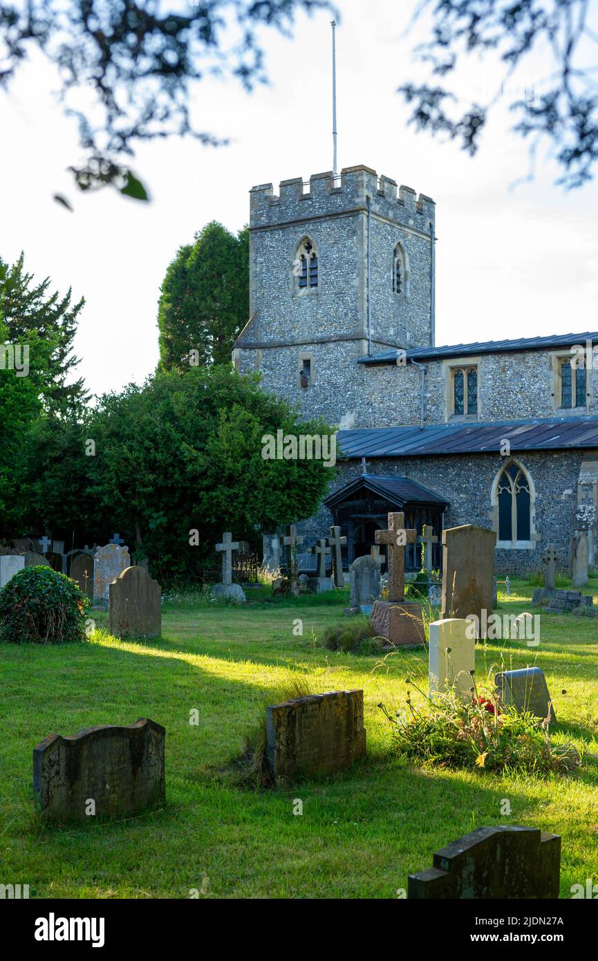 St Giles Parish Church, Chalfont St Giles, Buckinghamshire, England Stock Photo