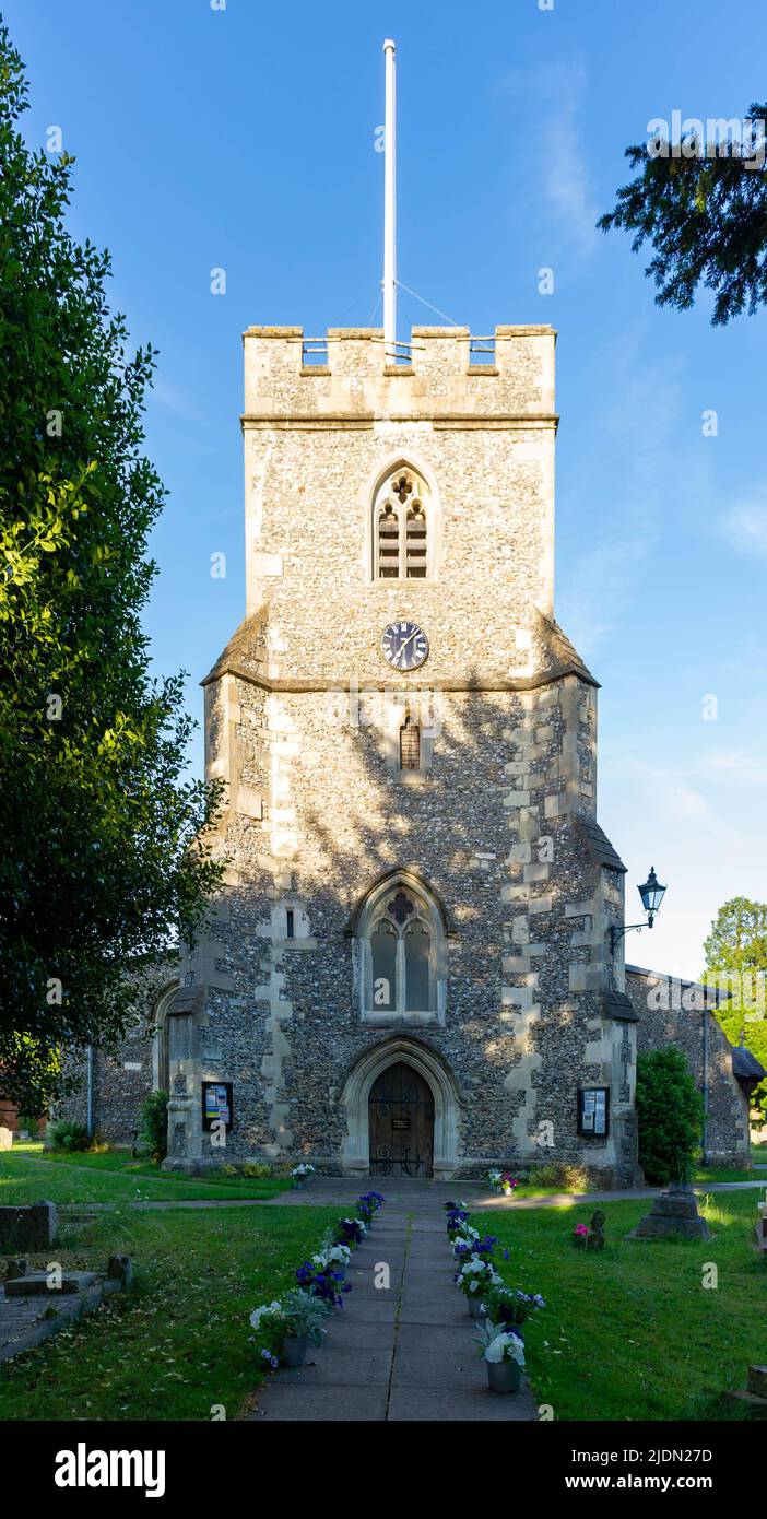 St Giles Parish Church, Chalfont St Giles, Buckinghamshire, England Stock Photo
