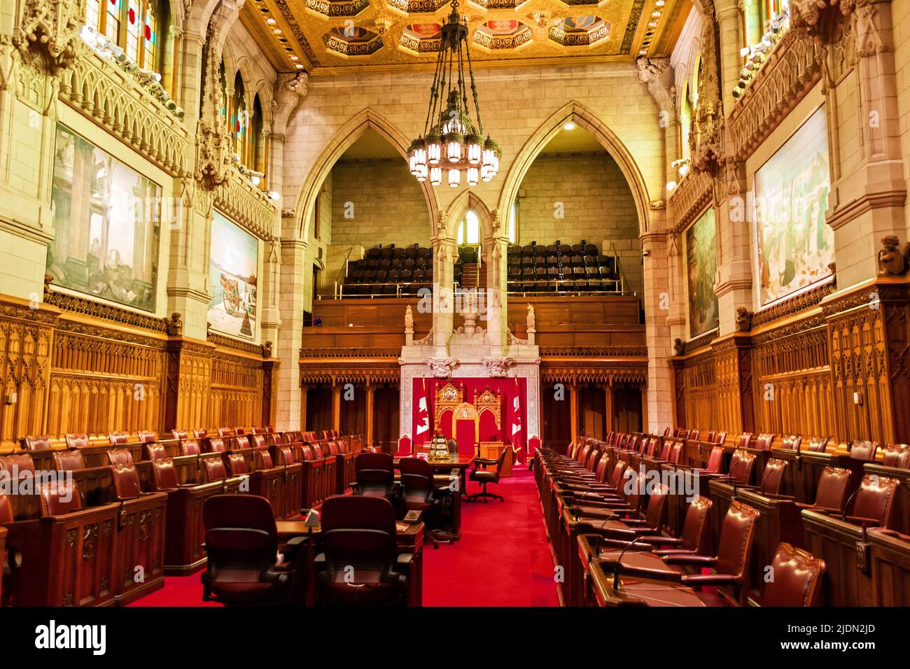 The Senate of Parliament Building, Ottawa, Canada. Stock Photo
