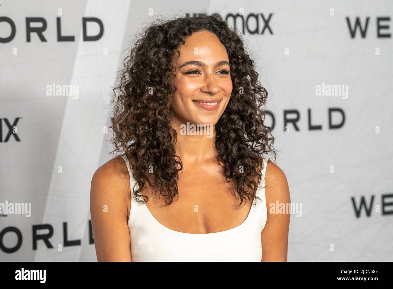 Aurora Perrineau attends HBO's "Westworld" Season 4 premiere at Alice