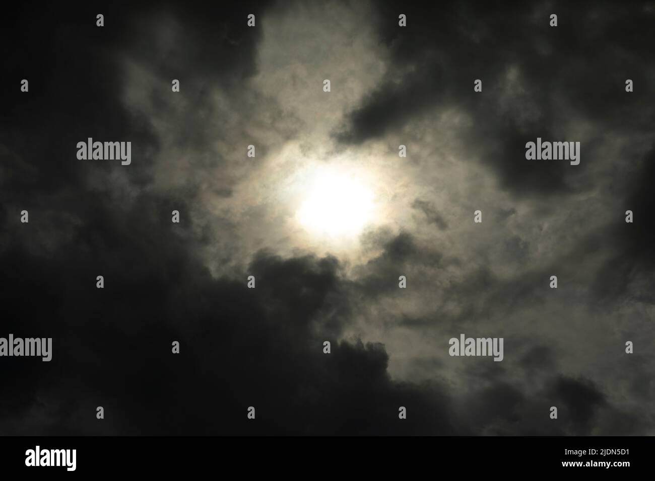 Rain clouds in sky. It's going to rain. Gray clouds. Celestial ...