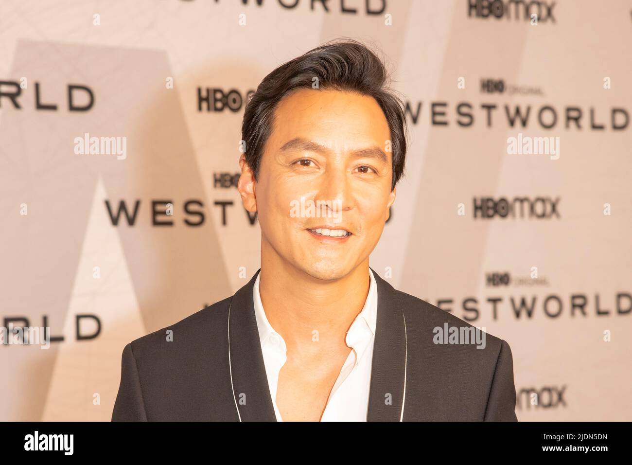 Daniel Wu attends HBO's 'Westworld' Season 4 premiere at Alice Tully Hall, Lincoln Center in New York City. (Photo by Ron Adar / SOPA Images/Sipa USA) Stock Photo