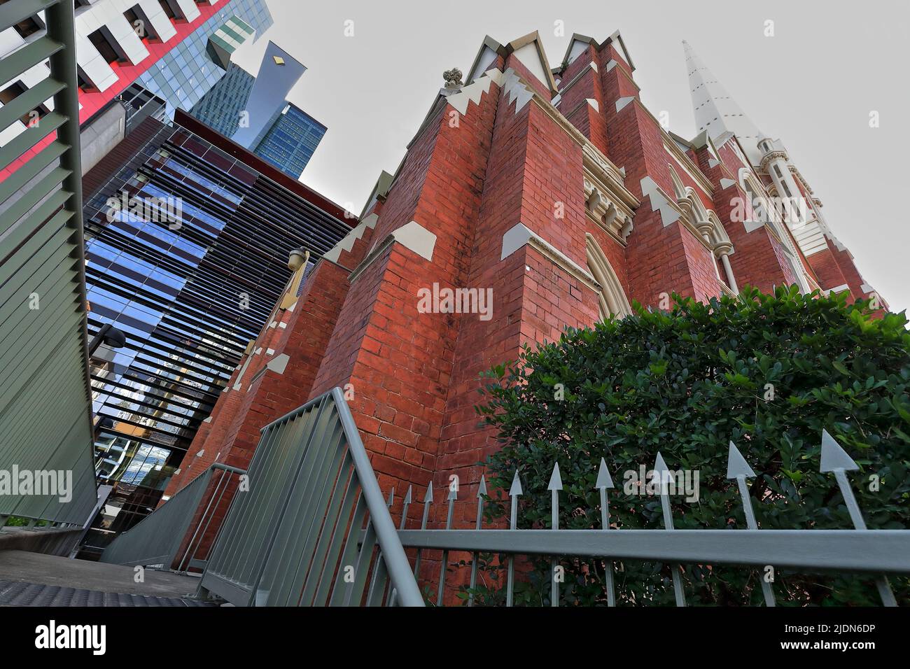 Methodist Albert Street Uniting Church on the Albert and Ann streets corner. Brisbane-Australia-002 Stock Photo