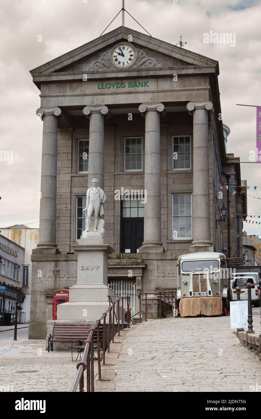 Penzance's Market House, a grade 1 listed building Stock Photo
