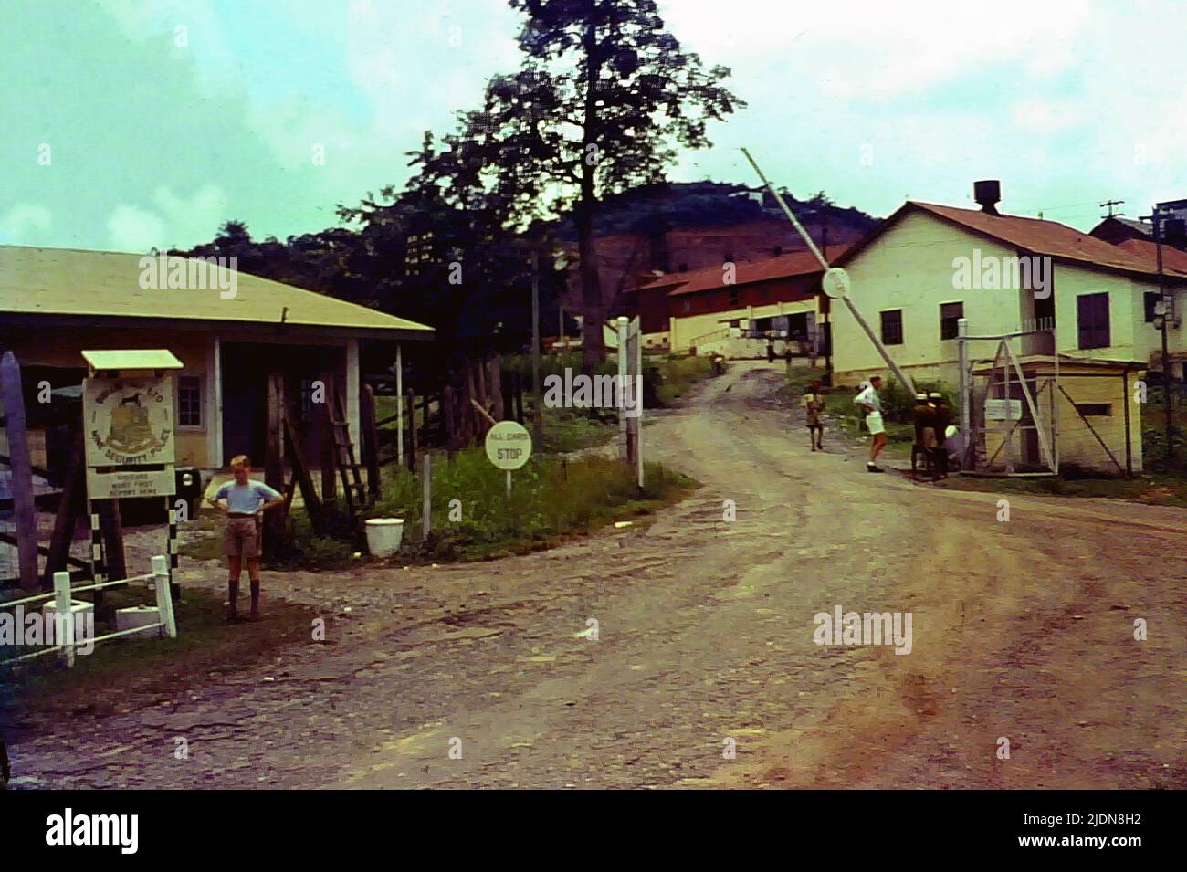 The entrance to a gold mine in Bibiani, Ghana c.1959 Stock Photo - Alamy