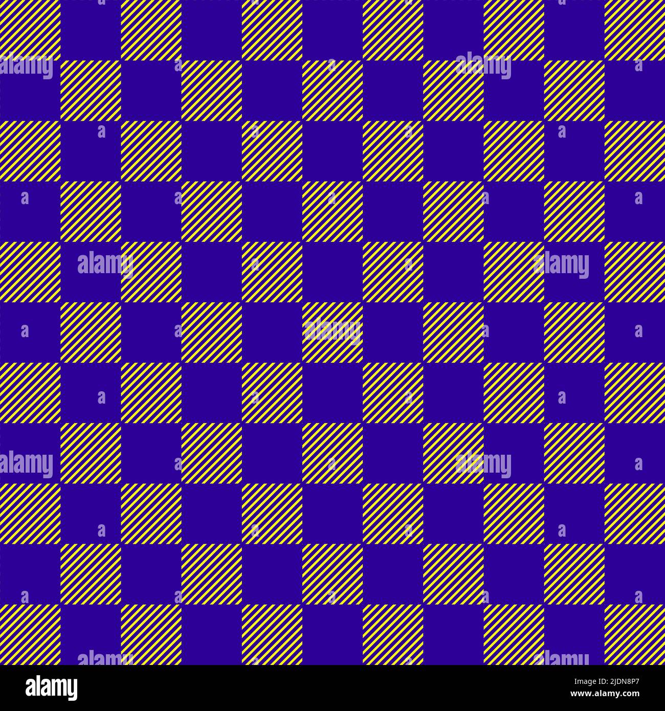 Seamless pattern fabric tartan plaid trendy checker print abstract background vector illustration Stock Vector