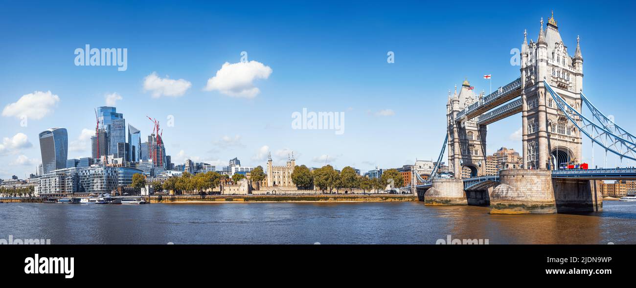 panoramic view at the skyline of london Stock Photo