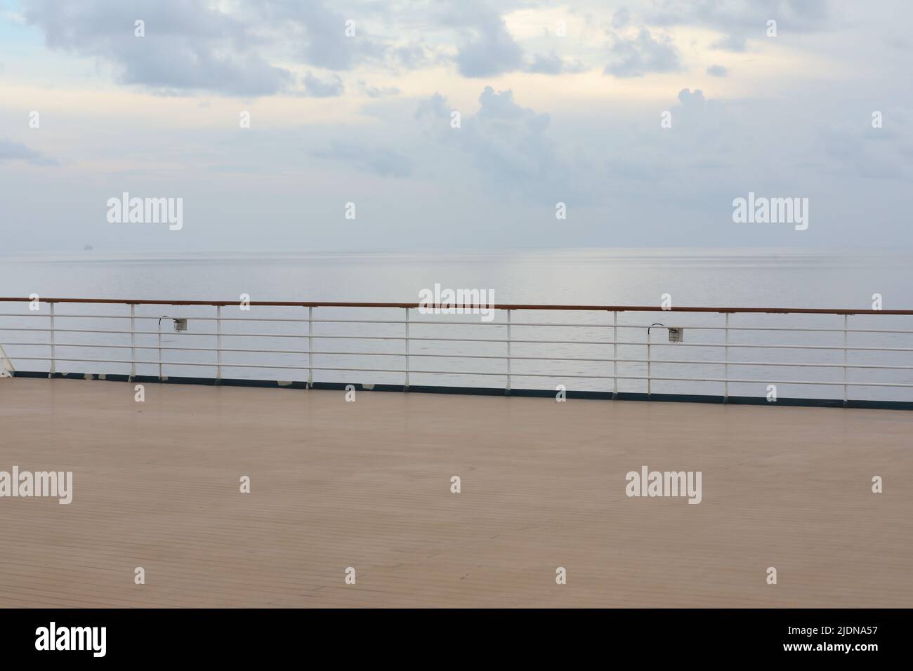 Looking at the sea from the deck of a cruise ship Stock Photo - Alamy
