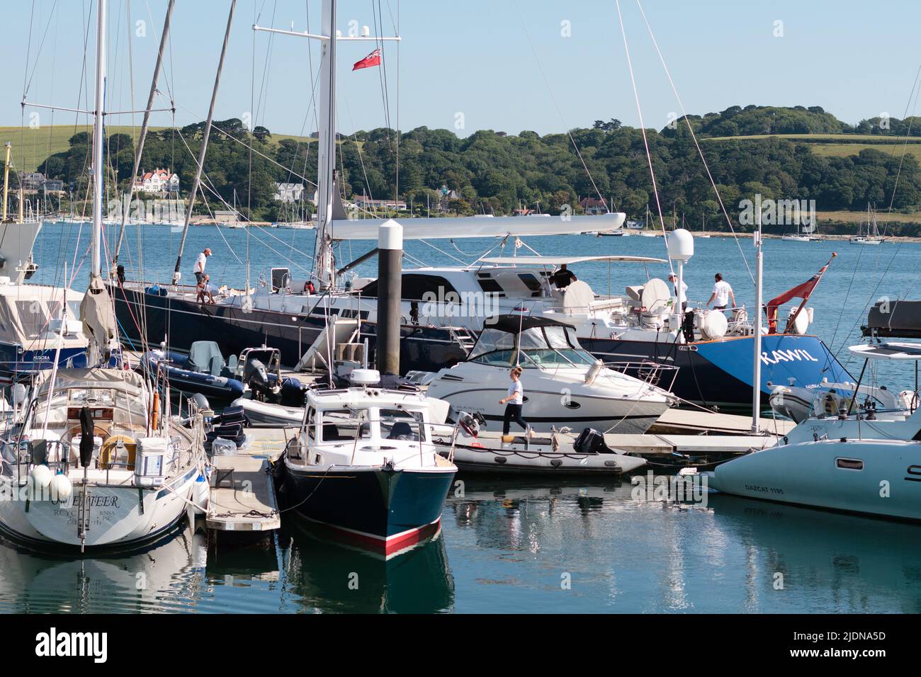 Views of Falmouth Marina, Discovery Quay, Falmouth, Cornwall that