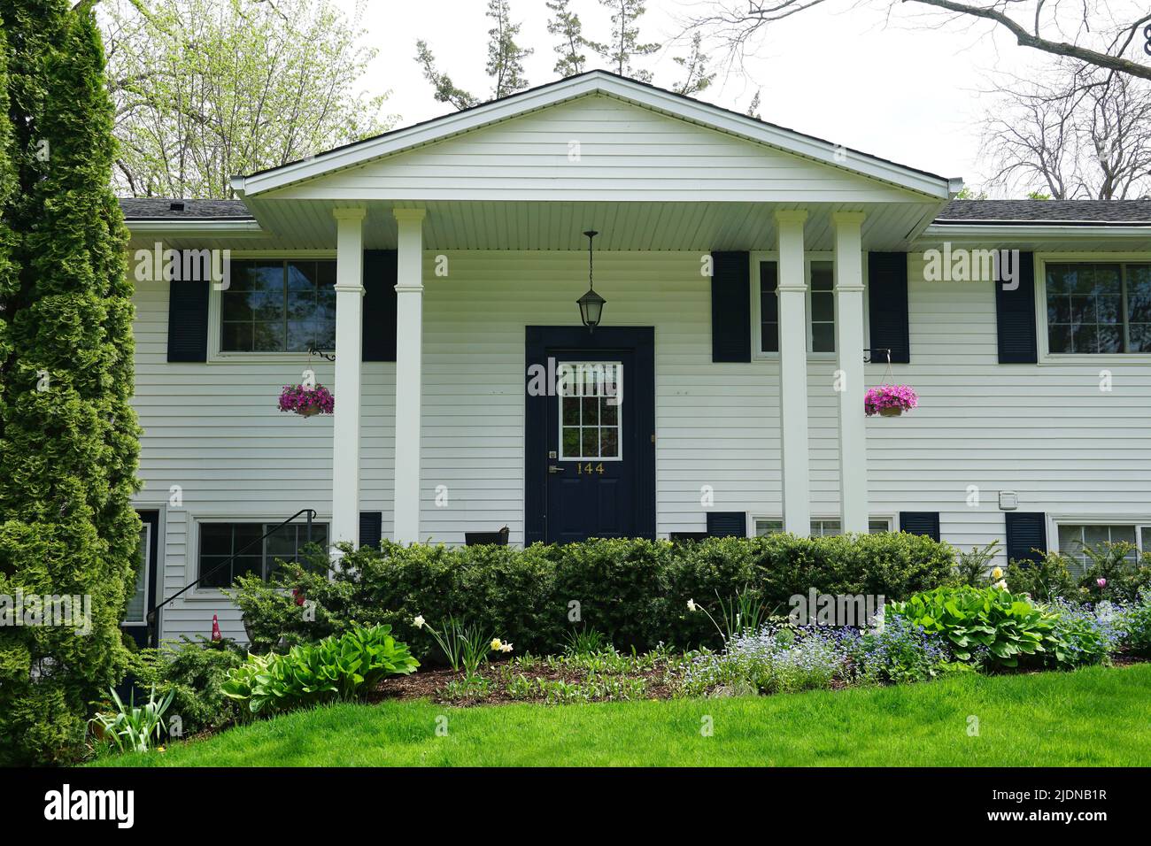 typical home, Niagara-on-the-Lake, Niagara Peninsula, Ontario province, Canada, North America Stock Photo