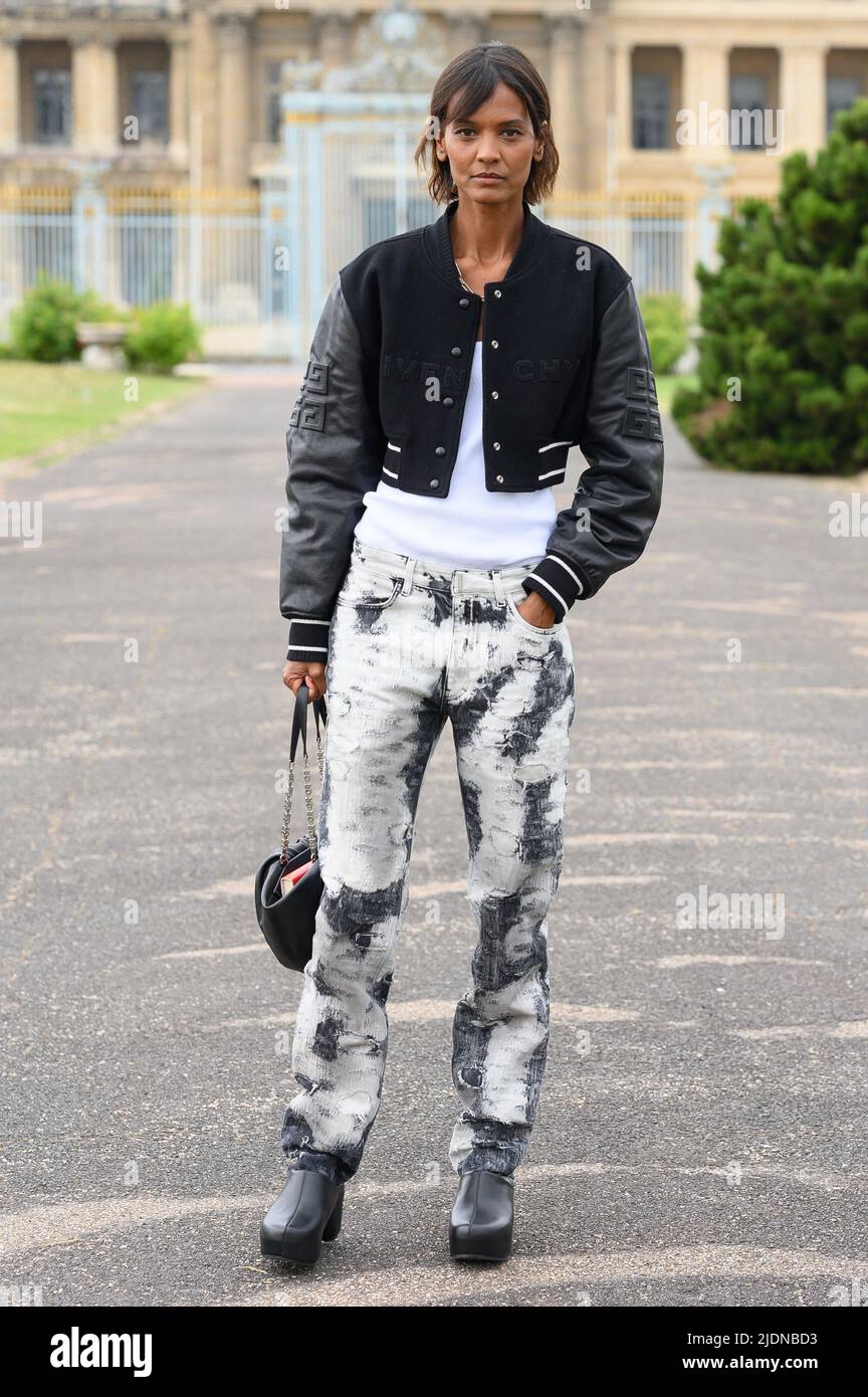Liya Kebede attends the Givenchy Menswear Spring Summer 2023 show as