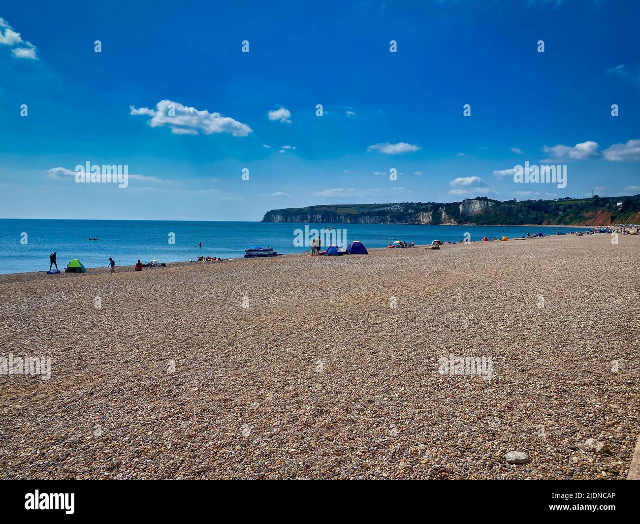 Seaton beach in Devon Stock Photo Alamy