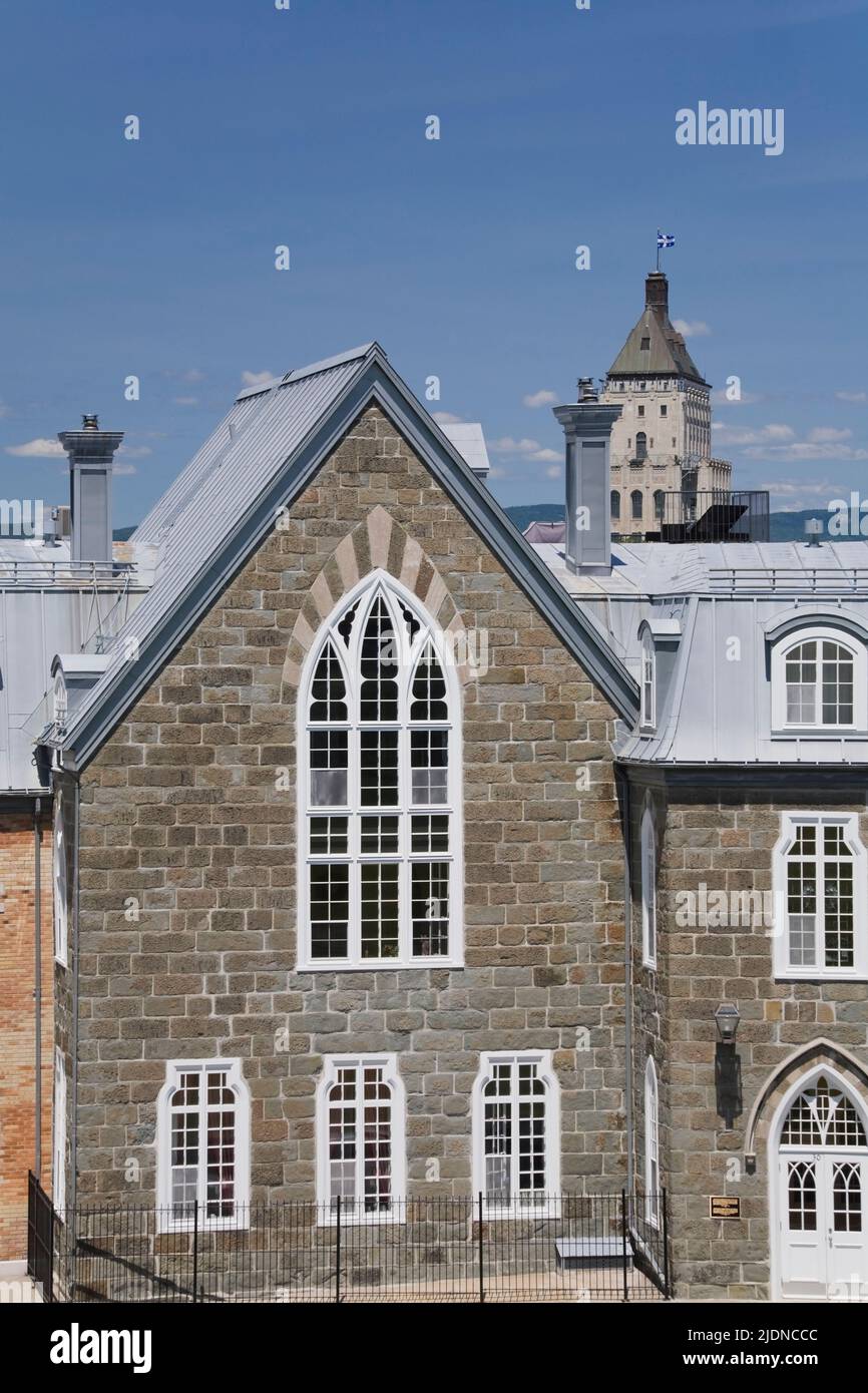 Old religious style architectural building on Avenue SaintDenis, Upper