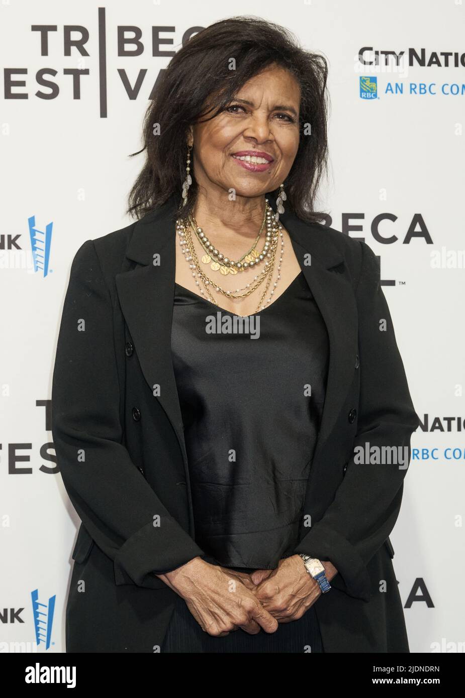 NEW YORK, NY, USA - JUNE 12, 2022: Sharon Robinson attends the Tribeca Festival Premiere of 'Hallelujah: Leonard Cohen, A Journey, A Song'. Stock Photo