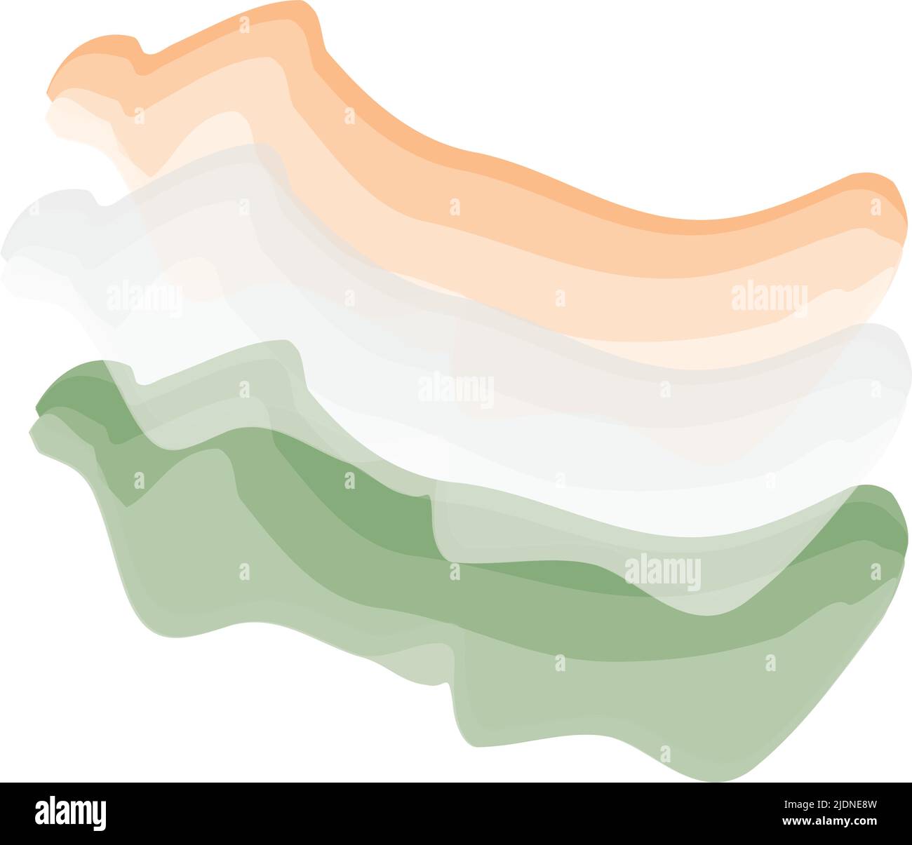 Isolated colored watercolor flag of India Vector Stock Vector Image ...