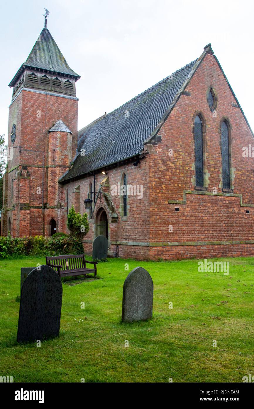 Holy Trinity church Edingale Staffordshire Stock Photo