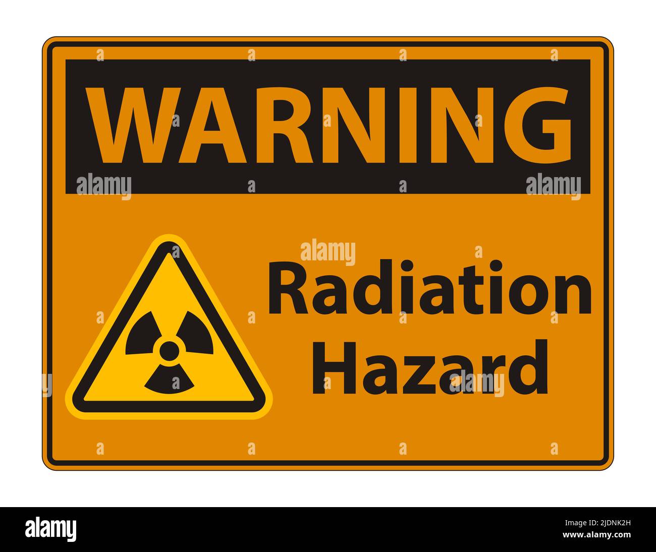 Radiation Hazard Symbol Sign Isolate On White Background,Vector