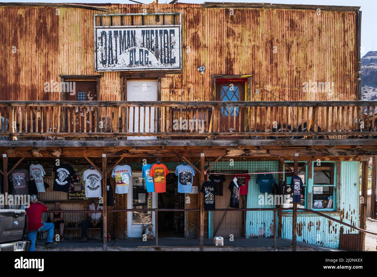 Old theatre, Ghost town of Oatman on Route 66, Arizona Stock Photo Alamy