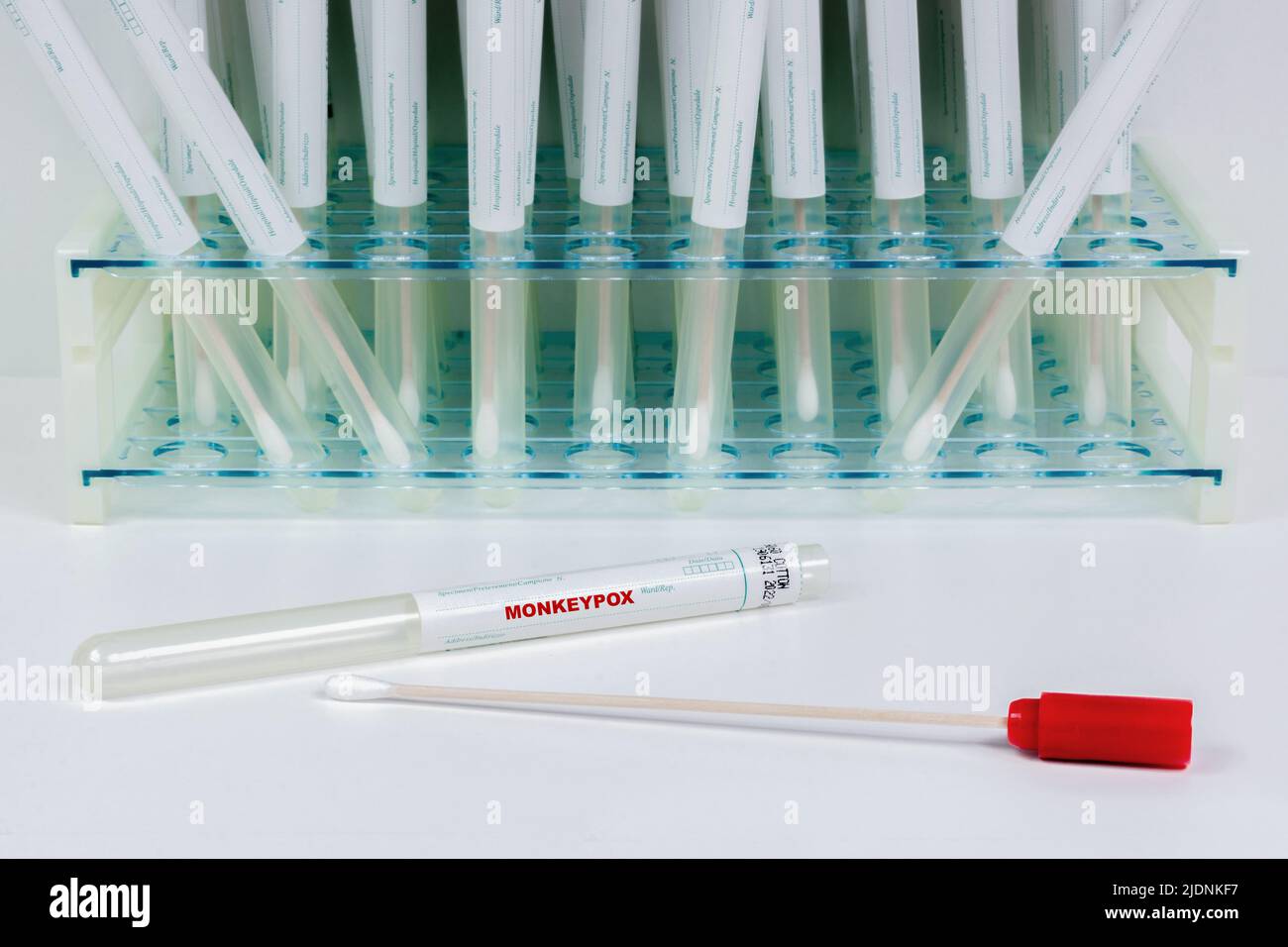 PCR test for monkeypox screening. Swabs Stock Photo Alamy