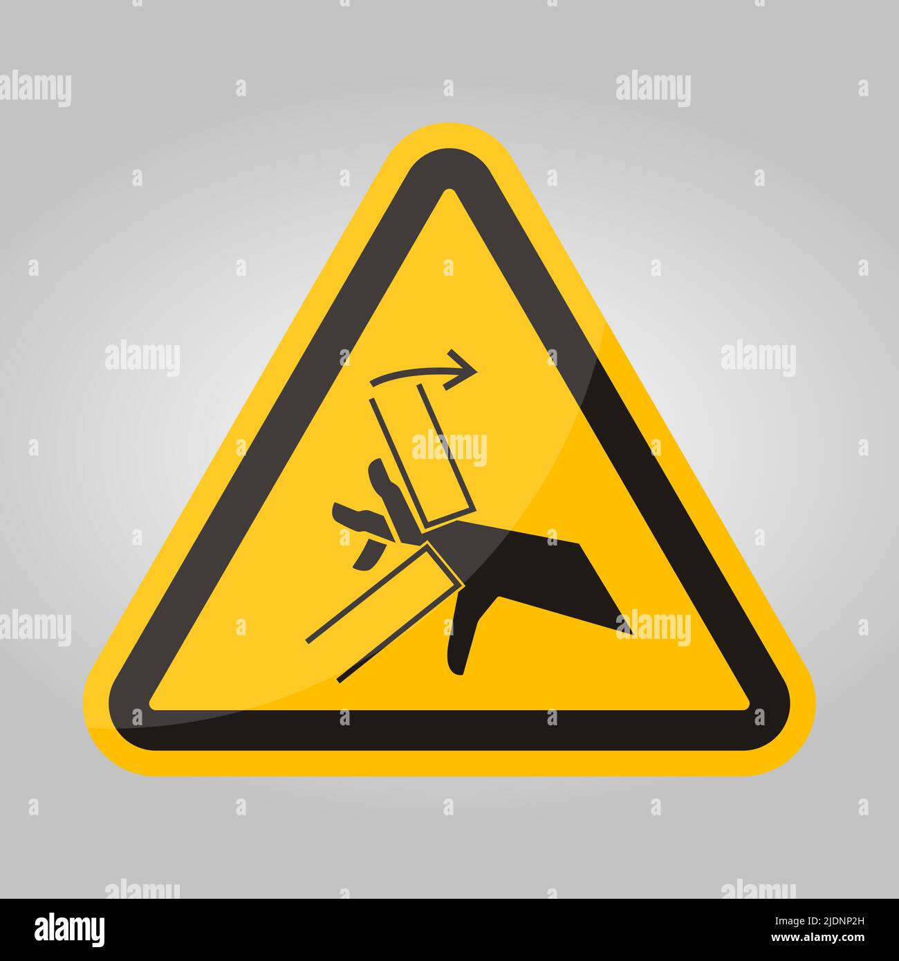 Hand Crush Pinch Point Symbol Sign, Vector Illustration, Isolate On